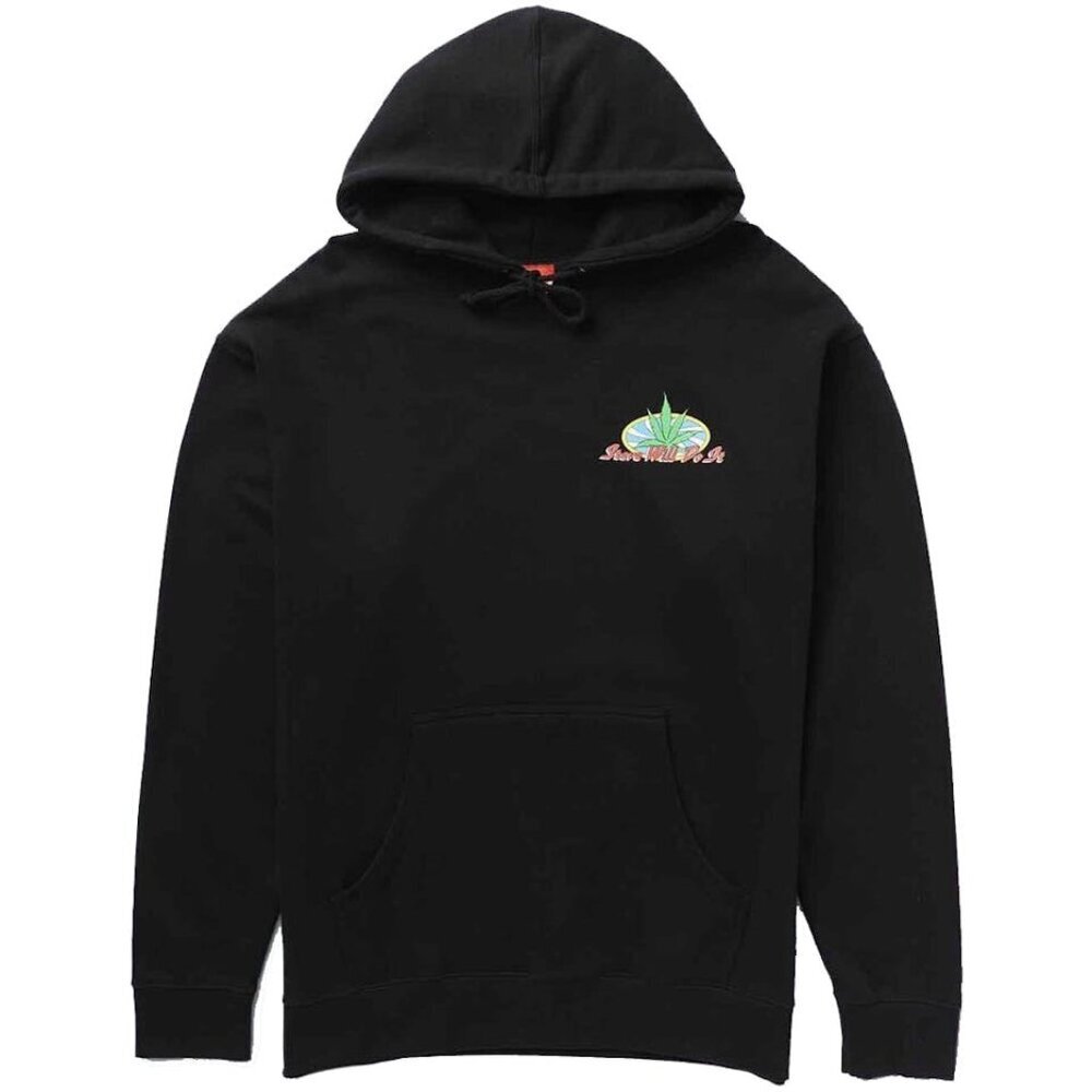 Full Send Steve Will Do It Weed Black Hoodie Size XL